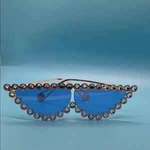 Crystal-Embellished Goldtone Shades